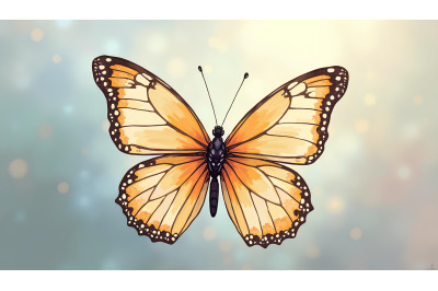 Butterfly with delicate wings Expressionism