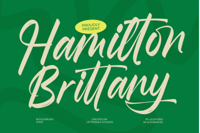 Hamilton Brittany - Bold Brush Font