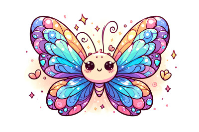 Butterfly with radiant colors Acrylic