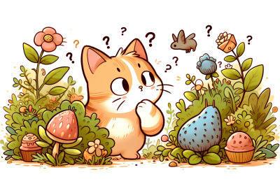 Cat Curiosity Garden Acrylic