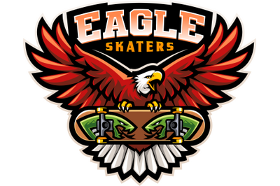Eagle skaters esport mascot logo design