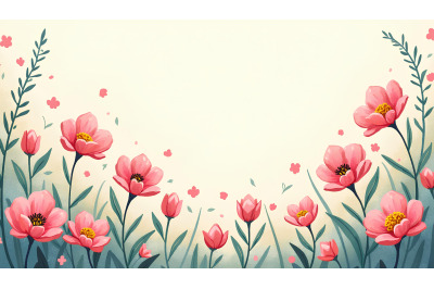 Floral fantasy, whimsical digital art