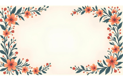 Floral-bordered message, modernism