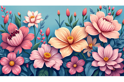 Flowers Vivid Dream Cubism