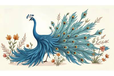 Peacock Ethereal Beauty Realism