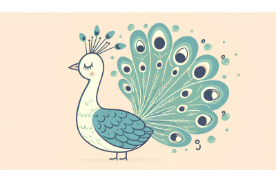 Peacock Simple Grace Minimalism