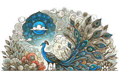 Peacock Surreal Garden Surrealism