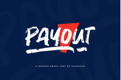 Payout Brush Font