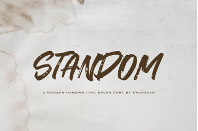 Standom Brush Font