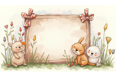 Rustic charm board, watercolor finish