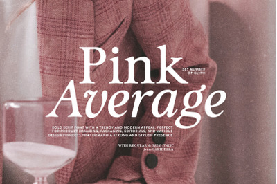 Pink Average - Trendy Modern Serif
