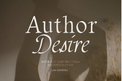 Author Desire - Handwritten Serif