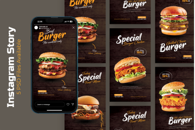 Burger - Instagram Story Template