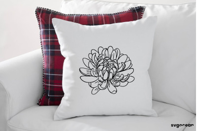 Chrysanthemum Bud SVG