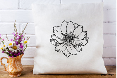 Cosmos Flower SVG