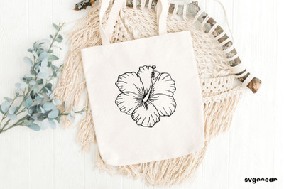 Hibiscus Flower SVG
