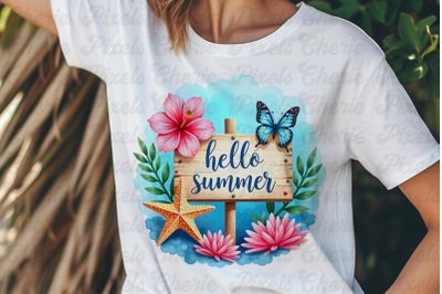 Summer Beach Sublimation Clipart