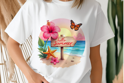 Summer Beach Sublimation Clipart