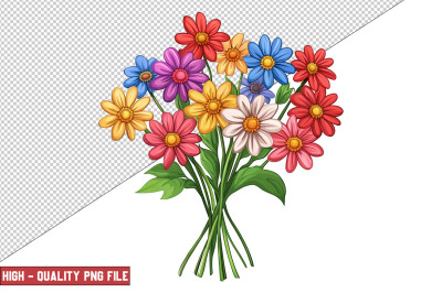 Floral Bouquet Clipart Sublimation