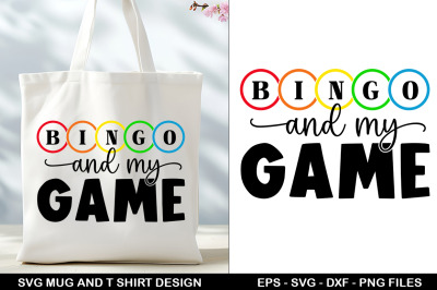 Bingo SVG Tote Bag &amp; T-Shirt Design