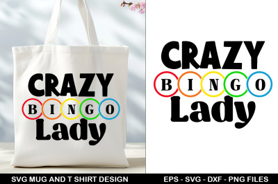 Bingo SVG Tote Bag &amp; T-Shirt Design