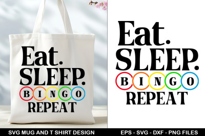 Bingo SVG Tote Bag &amp; T-Shirt Design