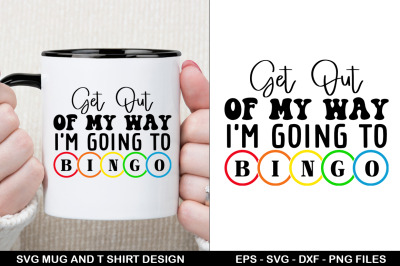 Bingo SVG Tote Bag &amp; T-Shirt Design
