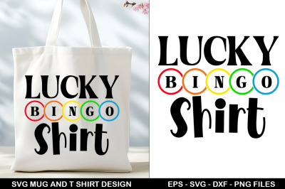 Bingo SVG Tote Bag &amp; T-Shirt Design