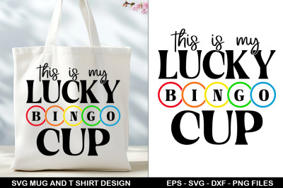 Bingo SVG Tote Bag &amp; T-Shirt Design