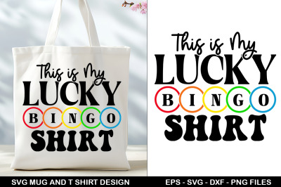 Bingo SVG Tote Bag &amp; T-Shirt Design