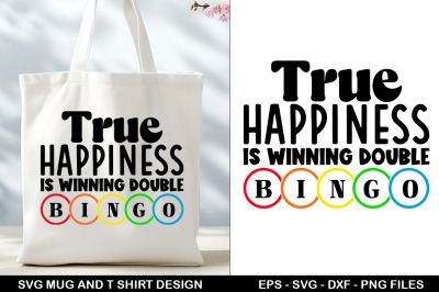 Bingo SVG Tote Bag &amp; T-Shirt Design