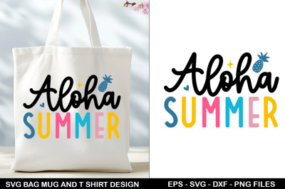 Summer Tote Bag &amp; T-Shirt Design