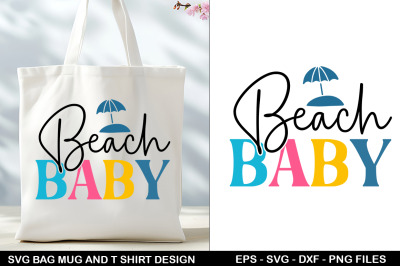 Summer Tote Bag &amp; T-Shirt Design