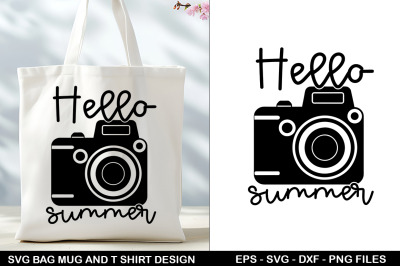 Summer Tote Bag &amp; T-Shirt Design