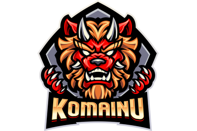 Komainu esport mascot logo design
