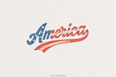 4th of July PNG, USA PNG, Retro America Shirt Design, Independence Day