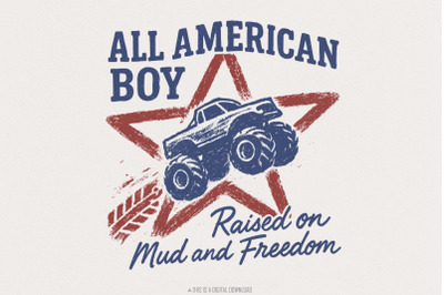All American Boy PNG, Boys 4th of July PNG, Kids Patriotic PNG, Indepe