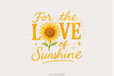 Love Sunshine PNG, Sublimation Design, Instant Download, Western PNG D