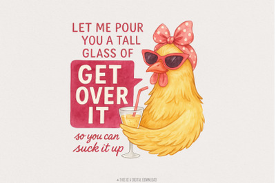 Funny Chicken Sublimation Design, Chicken PNG, Egg Dealer PNG, Western