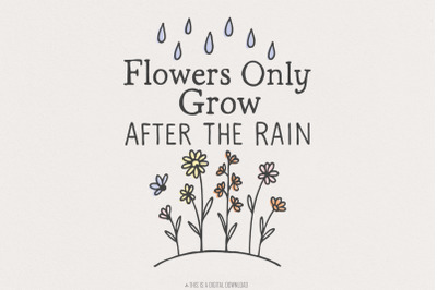 Spring Flowers Png Designs, Mental Health Sublimation Designs, After T