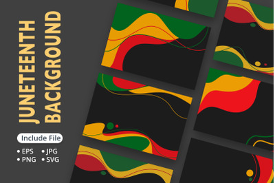 5 Juneteenth abstract background