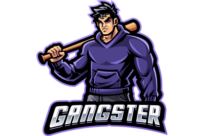 Gangster esport mascot logo design