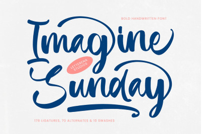 Imagine Sunday - Bold Handwritten Font