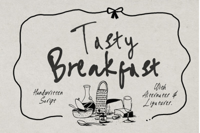 Tasty Breakfast - Handwritten Font