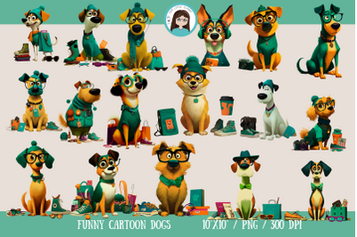 Funny Cartoon Dogs