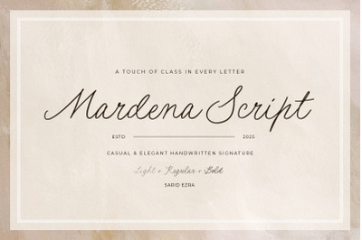 Mardena - Casual Handwritten Script
