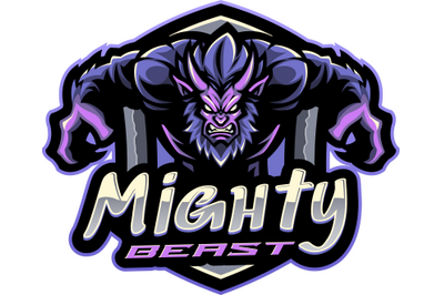 Mighty beast esport mascot logo design15