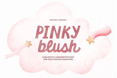 Pinky Blush - Cute Bold Script