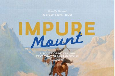 Impure Mount - Nostalgic Font Duo