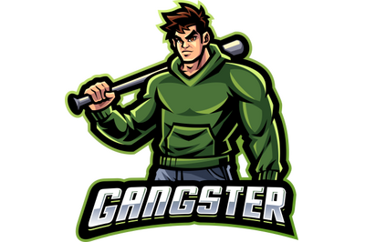 Gangster esport mascot logo design